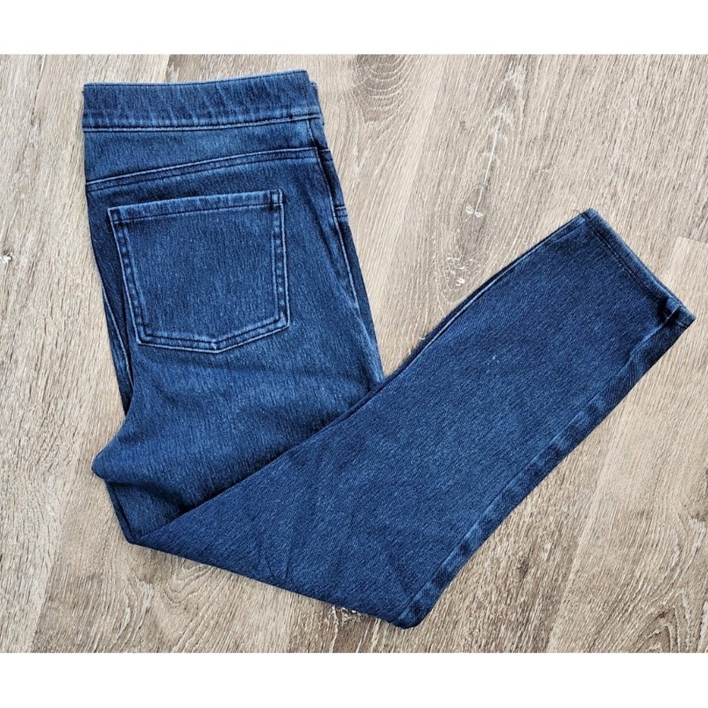Spanx Pull‑On Jeggings Women's Size L • Stretch Denim Look Leggings
